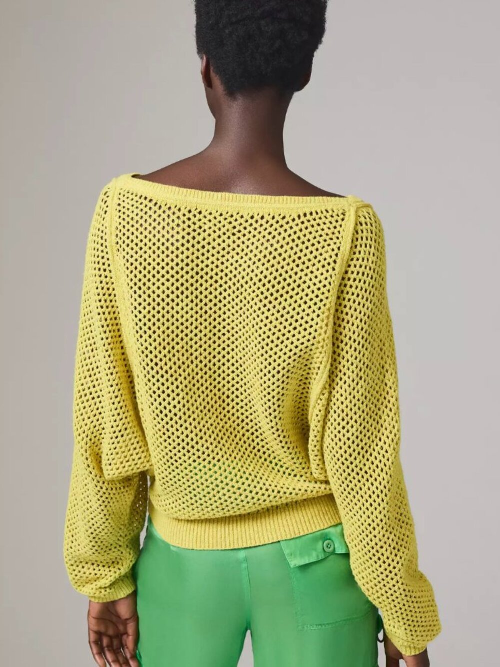 Anthropologie Open-Stitch Crewneck Jumper - Picture 2 of 6